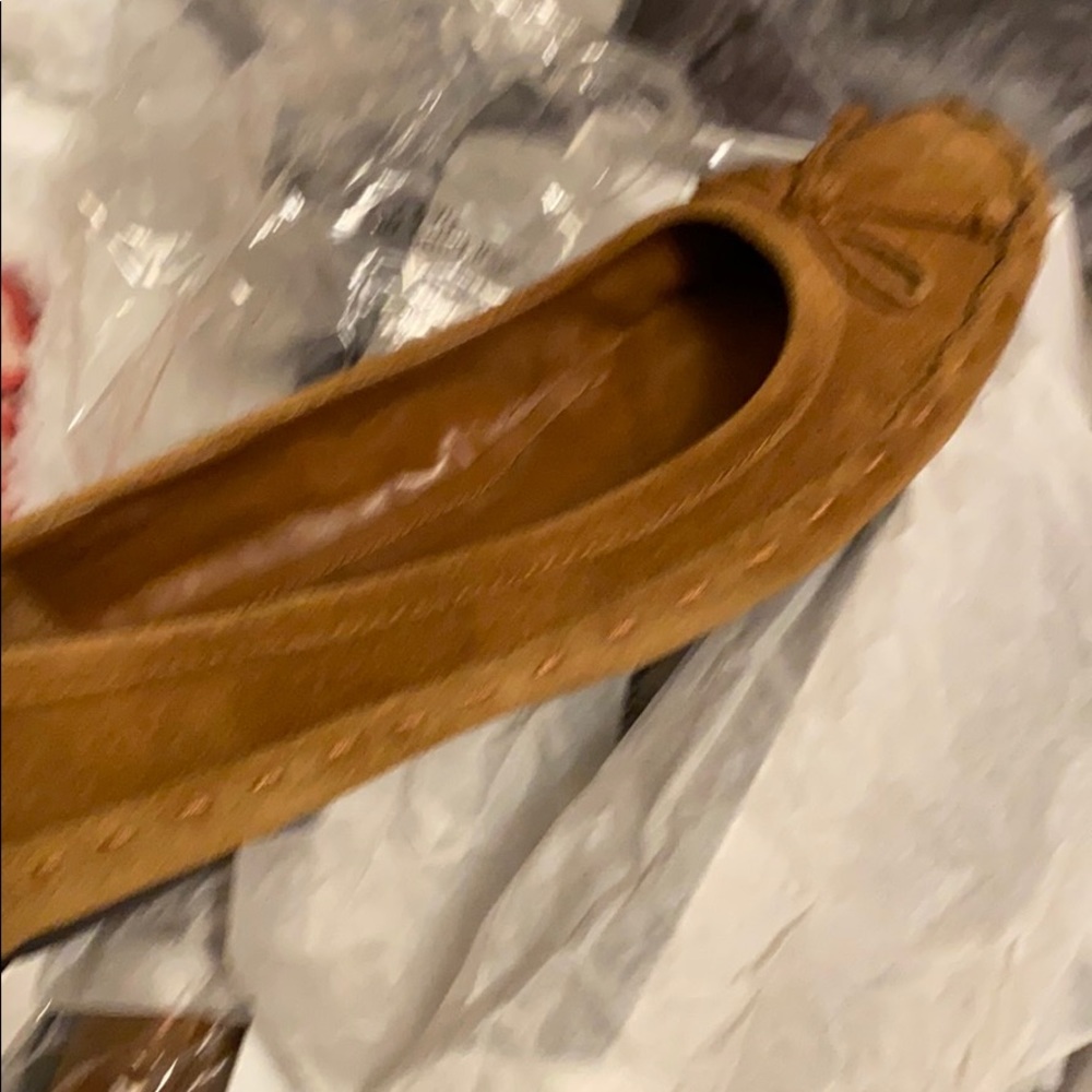 Beige suede shoes
